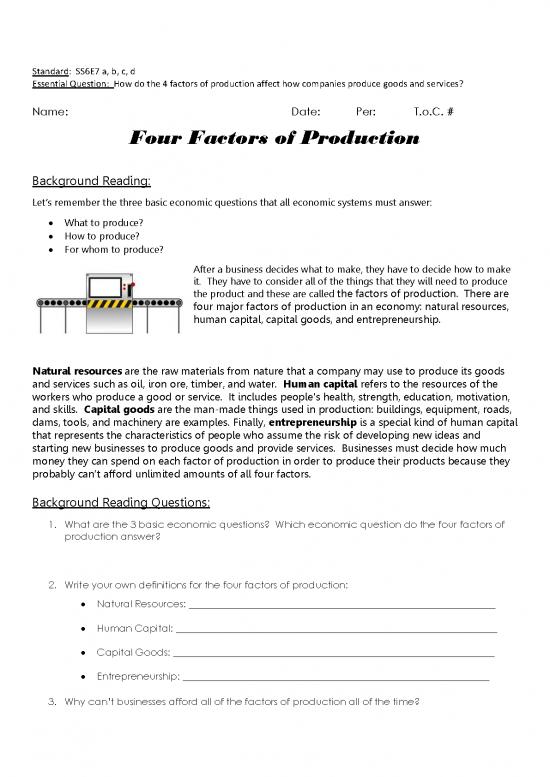 picture1_Factors Of Production Pdf 125554 | Four Factors Of Production
