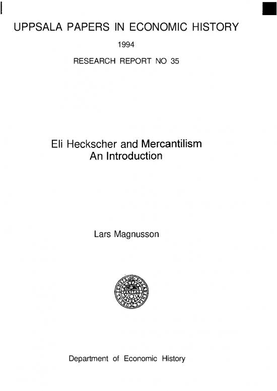 picture Mercantilism Theory Pdf 126790 | Fulltext01