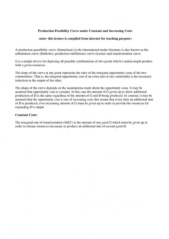 picture Production Possibility Curve Pdf 125840 | Lecture 33