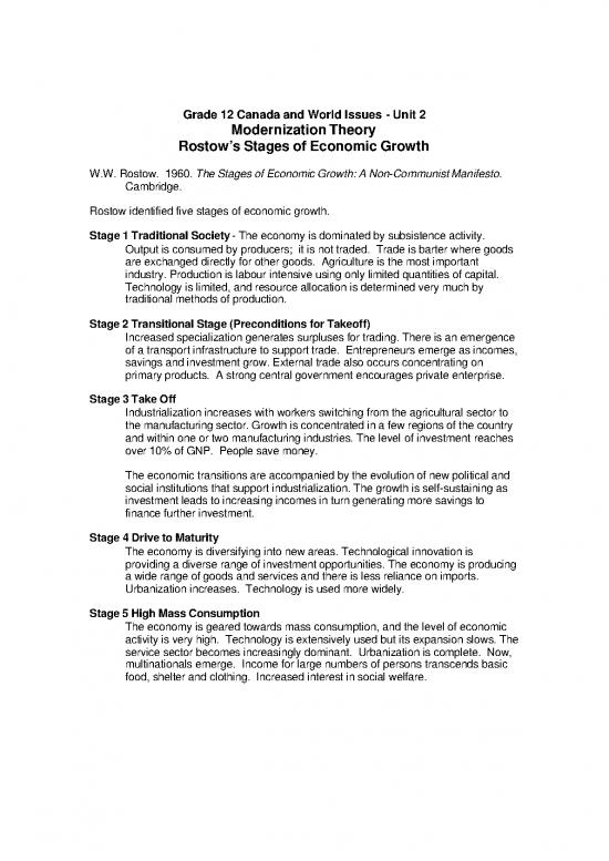 picture_Society Pdf 127341 | Lecture 4 A Unit 2 Lesson 6 Rostow