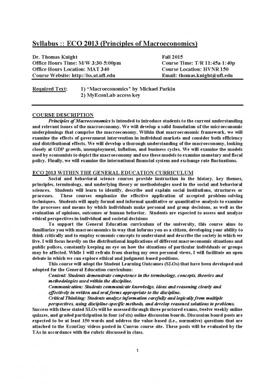 picture Macroeconomics Pdf 125557 | Macro Syllabus Fall2015