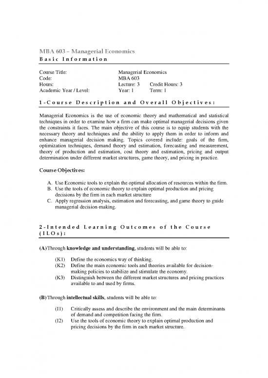 picture Managerial Economics Pdf For Mba 126865 | Mba 603