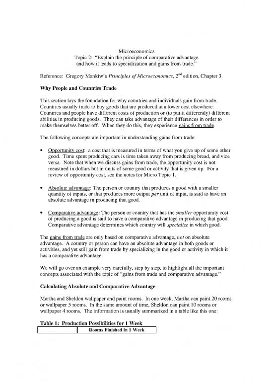 picture Comparative Advantage Theory Pdf 126927 | Micro2
