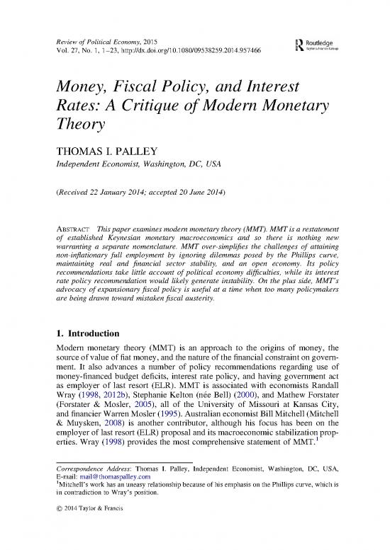 picture_Open Economy Macroeconomics Pdf 127622 | Palley14b