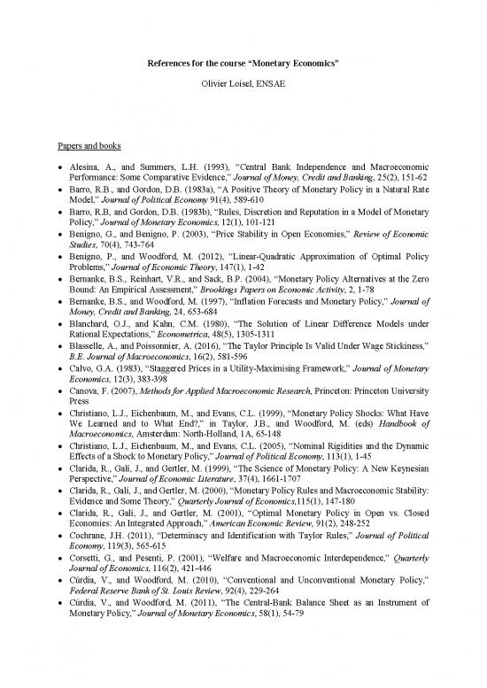 picture Monetary Economics Pdf 126647 | References