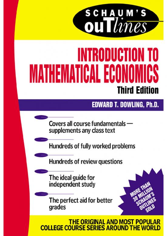 picture1_Calculus For Economics Pdf 127765 | Schaum’s Outline  Introduction To Mathematical Economics By Edward Dowling