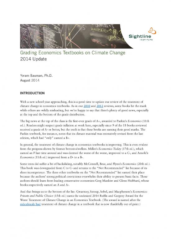 picture Economics Pdf 125615 | Sightline Institute Grading Economics Textbooks On Climate Change 2014 Update1