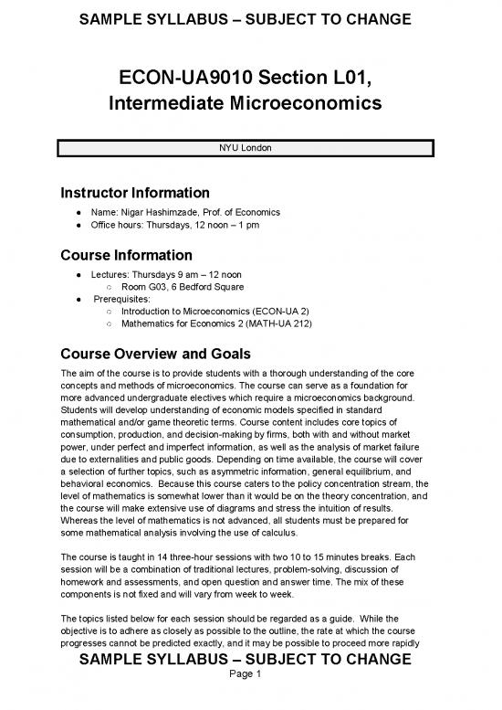 picture Intermediate Microeconomics Pdf 127178 | Syl London Econ Ua9010l01 Hashimzade Spring
