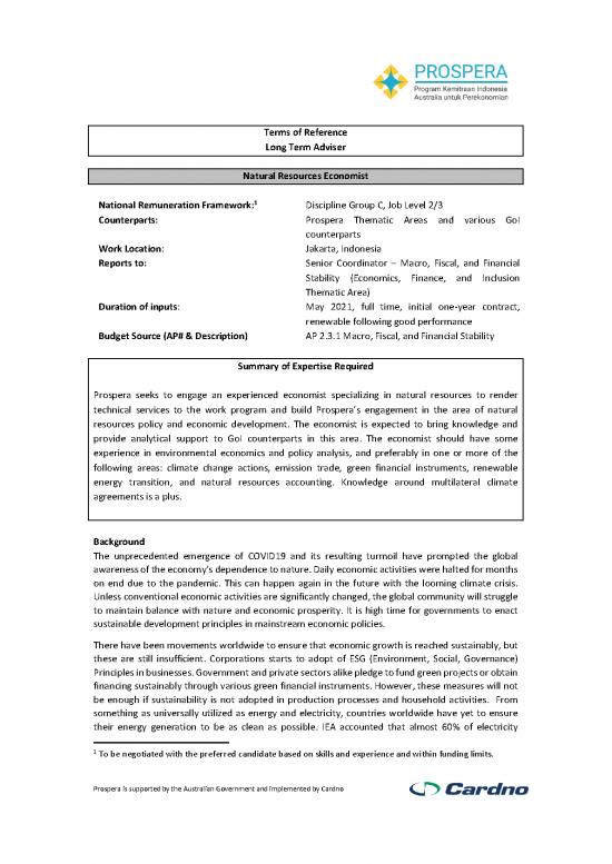picture Financial Economics Pdf 126684 | Tor Natural Resources Economist 8