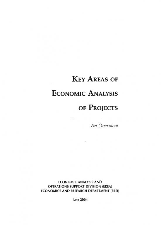 economic analysis thesis
