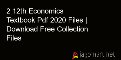 picture 2 12th Economics Textbook Pdf 2020 Files | Download Free Collection Files
