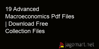 picture 19 Advanced Macroeconomics Pdf Files | Download Free Collection Files