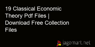 picture 19 Classical Economic Theory Pdf Files | Download Free Collection Files