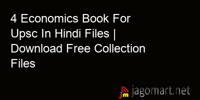 picture 4 Economics Book For Upsc In Hindi Files | Download Free Collection Files