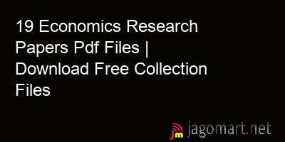 picture 19 Economics Research Papers Pdf Files | Download Free Collection Files