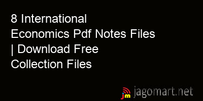 picture 8 International Economics Pdf Notes Files | Download Free Collection Files
