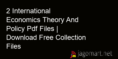 picture 2 International Economics Theory And Policy Pdf Files | Download Free Collection Files