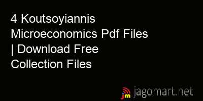 picture 4 Koutsoyiannis Microeconomics Pdf Files | Download Free Collection Files