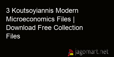 picture 3 Koutsoyiannis Modern Microeconomics Files | Download Free Collection Files