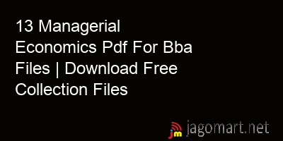 picture 13 Managerial Economics Pdf For Bba Files | Download Free Collection Files