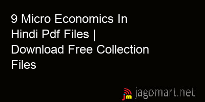 picture 9 Micro Economics In Hindi Pdf Files | Download Free Collection Files