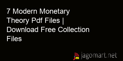 picture 7 Modern Monetary Theory Pdf Files | Download Free Collection Files