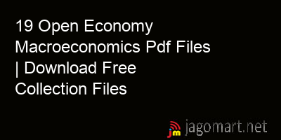 picture 19 Open Economy Macroeconomics Pdf Files | Download Free Collection Files