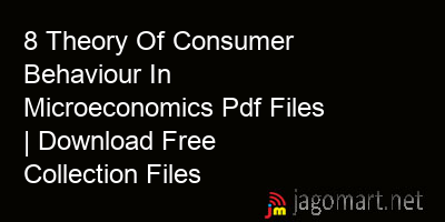 picture 8 Theory Of Consumer Behaviour In Microeconomics Pdf Files | Download Free Collection Files