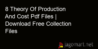 picture 8 Theory Of Production And Cost Pdf Files | Download Free Collection Files