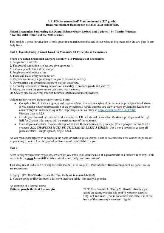 picture The Economics Book Pdf 128624 | 12th Grade Ap Us Gov Macro Summer Reading 2020