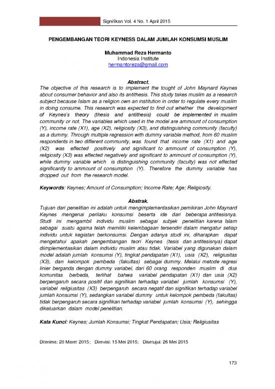 picture_Keynes Pdf 128311 | 194658 Id Pengembangan Teori Keyness Dalam Jumlah
