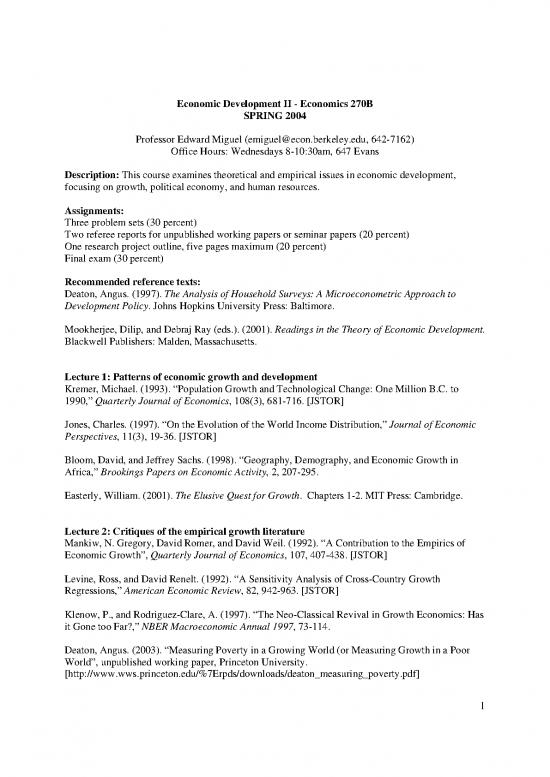 picture1_Debraj Ray Development Economics Pdf 128094 | 270bsyllabus