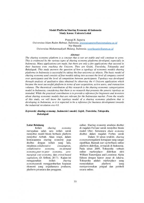 picture Economic Analysis Pdf 129633 | 292602 Model Platform Sharing Economy Di Indone Bfddc59e