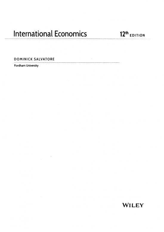 picture Dominick Salvatore International Economics Pdf 130349 | 838491456