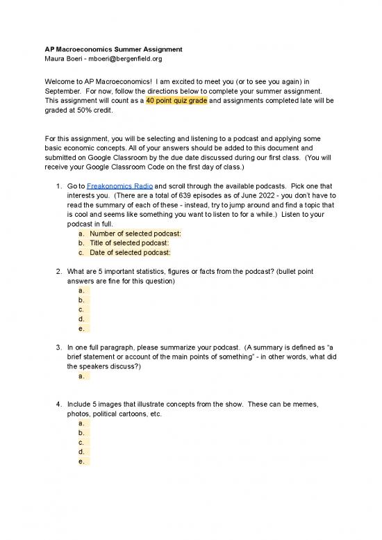 picture Macroeconomics Assignment Pdf 130114 | Ap Macroeconomics