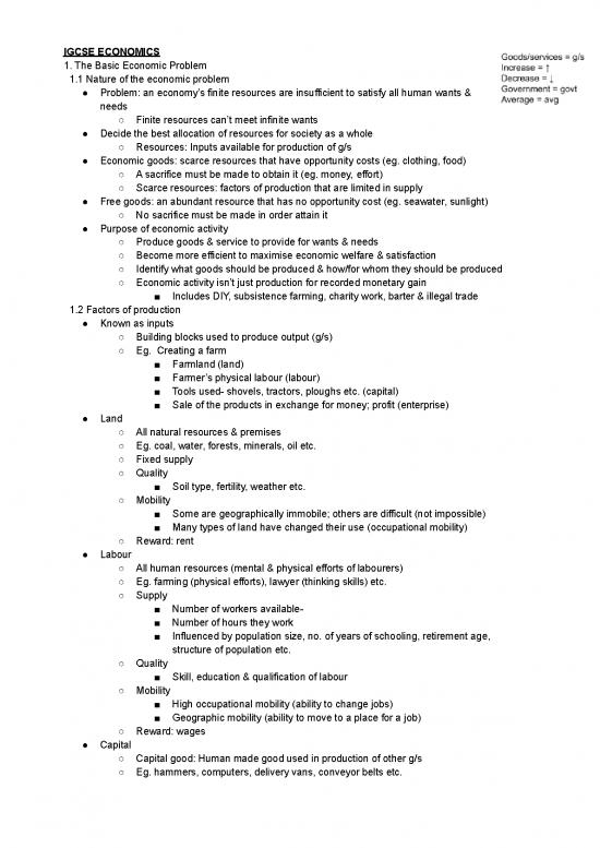 picture Production Economics Pdf 128319 | Cambridge Igcse Economics Notes P