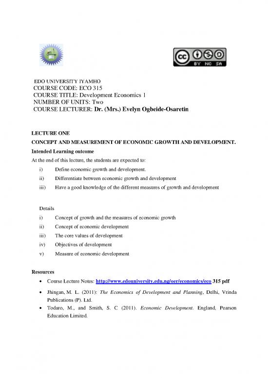 picture Economic Planning Pdf 128702 | Development Economics 1