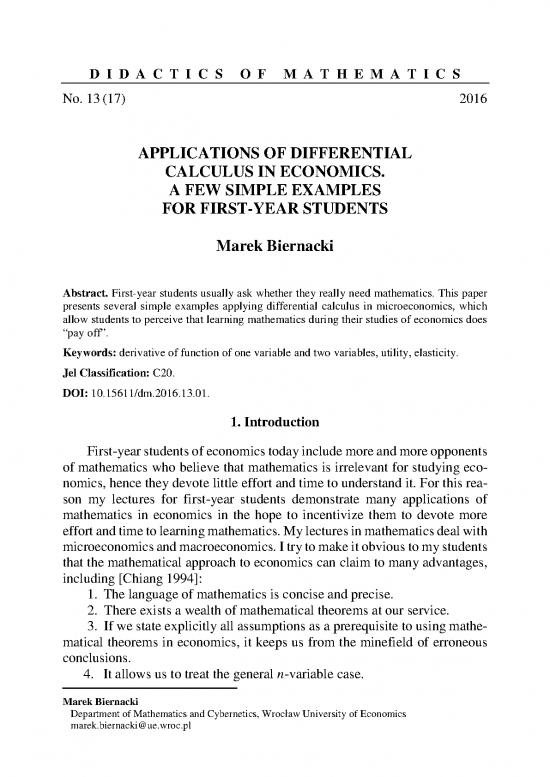 picture Calculus For Economics Pdf 128161 | Didactics Of Mathematics 2016 13 17 Czesc2