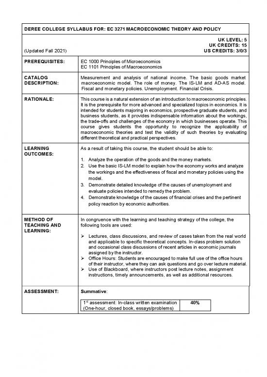 picture Macroeconomic Policy Pdf 130036 | Ec3271