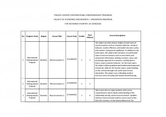 picture Economic Policy Pdf 129527 | Feb Ui English Courses International Undergraduate Program Ay 2019 2020