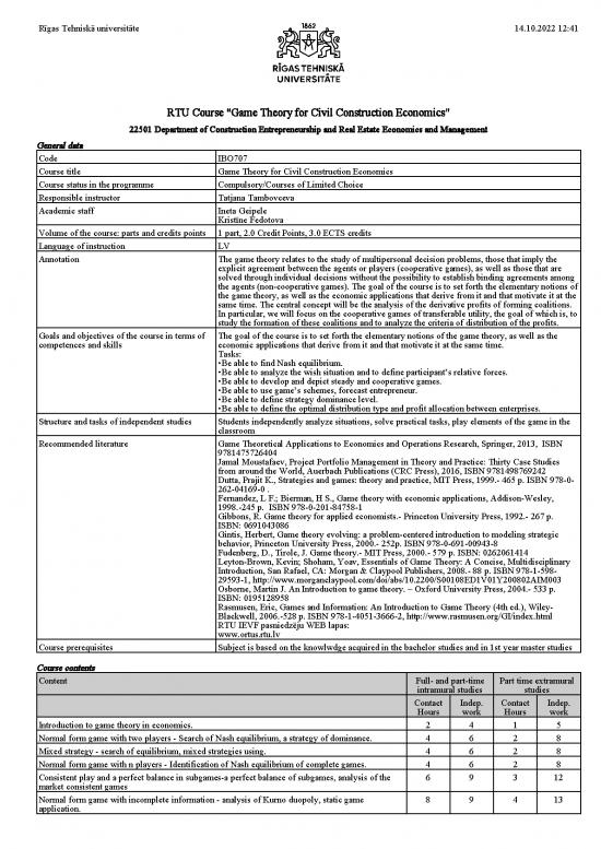 picture Construction Economics Pdf 129905 | Ibo707 Game Theory For Civil Construction Economics