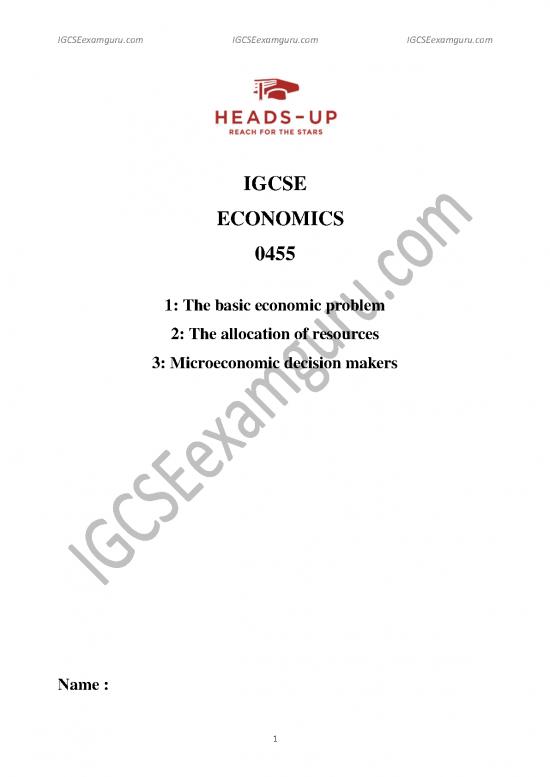 picture_Igcse Economics A  Notes (microeconomics)