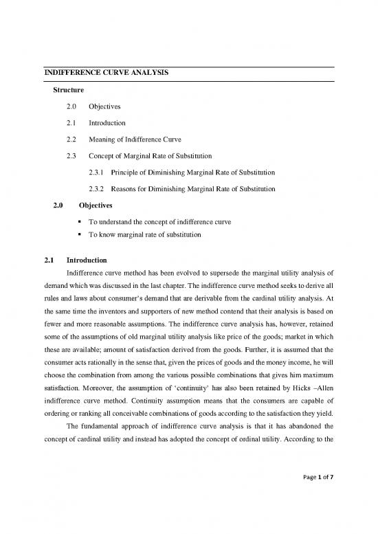 picture_Indifference Curve Analysis Pdf 127851 | Indifference Curve Analysis   Ba I