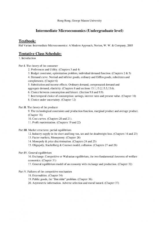 picture Varian Microeconomics Pdf 128204 | Intermediate Micro Class Design Rong