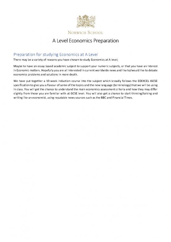 picture Economics Essay Pdf 127881 | Introduction To A Level Economics For Year 11