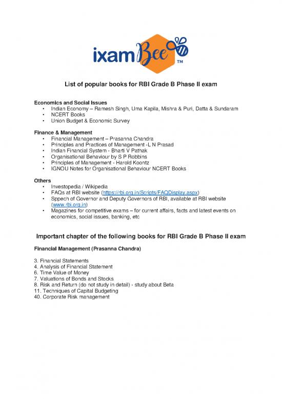 picture Ramesh Singh Economics Pdf 128488 | Ixambee   Important Chapters Of Pupular Books For Phase 2 Of Rbi Grade B Exam