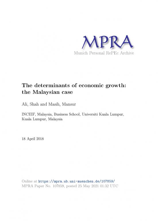 picture_Determinants Of Economic Growth Pdf 129656 | Mpra Paper 107859