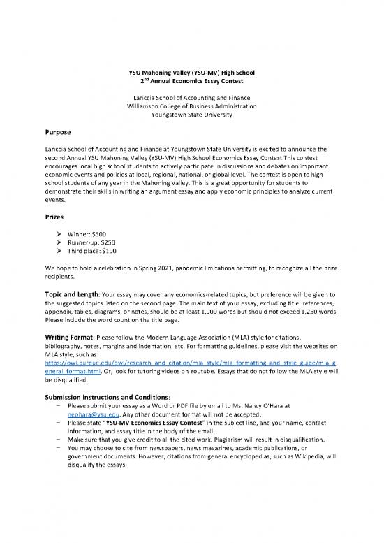 picture Economics Essay Pdf 129069 | Mv Essay Contest 2021