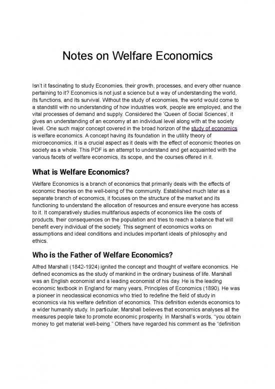 picture Welfare Economics Notes 129582 | Notes On Welfare Economics