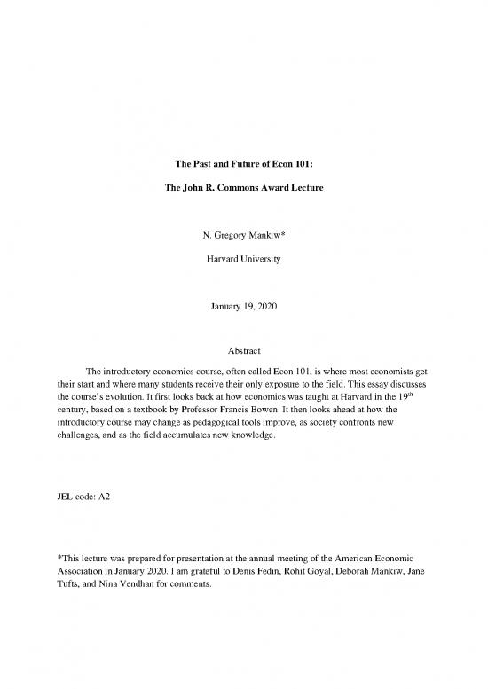 picture Economics Essay Pdf 128453 | Past And Future Of Econ 101 Jan2020